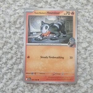 POKEMON TCG Card Team Rocket's Houndour Destined Rivals 037/182